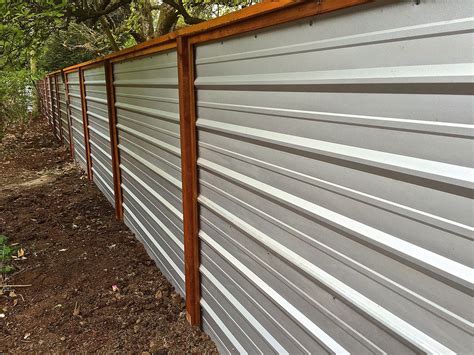 how to build a sheet metal fence|galvanized sheet metal fence.